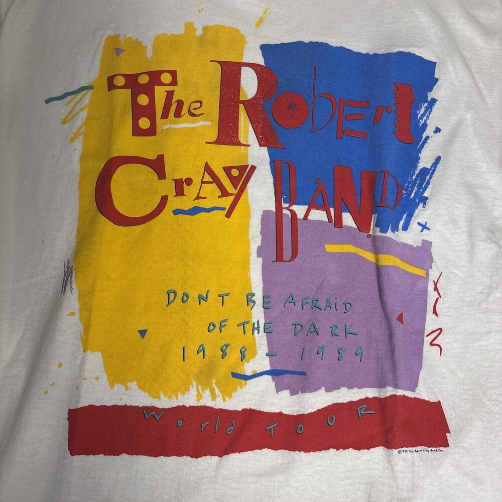VTG 1989 Robert Cray Tour Shirt Don’t Be Afraid If The Dark XL Single Stitch